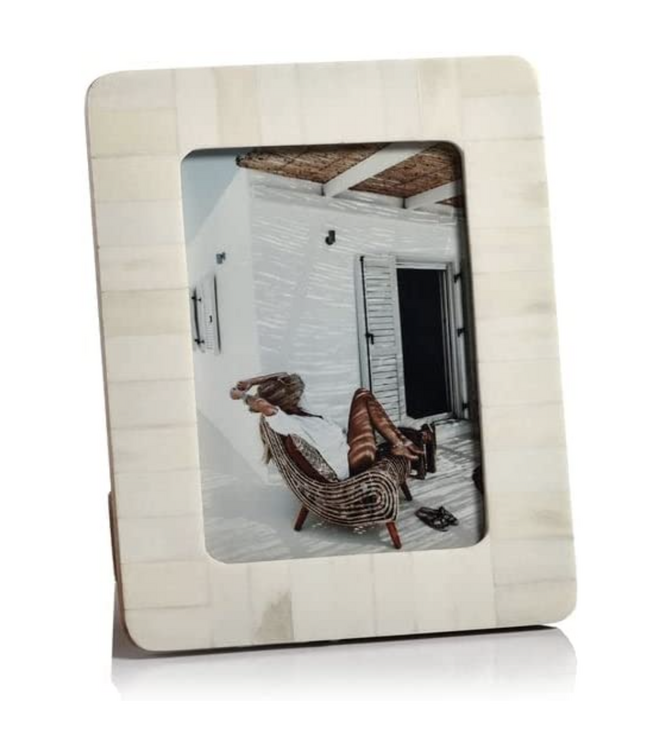 Cote d'Ivoire White Bone Inlay 5x7 Frame