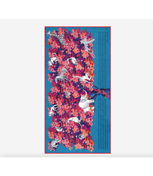 Bestiaire Cotton/Silk Scarf