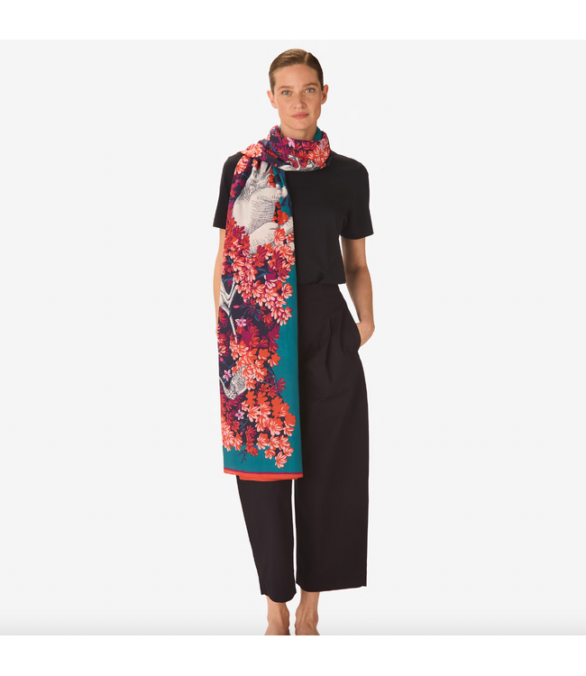 Bestiaire Silk/Cotton Scarf
