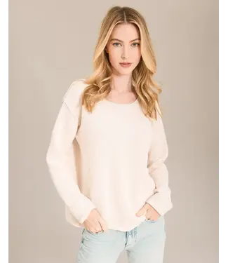 Reversible Cashmere/Cotton Crewneck Sweater