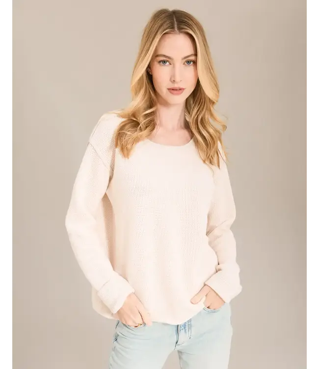 Reversible Cashmere/Cotton Crewneck Sweater