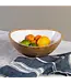 Madras White Enamel Bowl