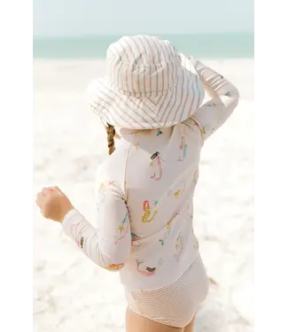 Stripes Away Bucket Hat - 6-12mos.-available in 2 colors