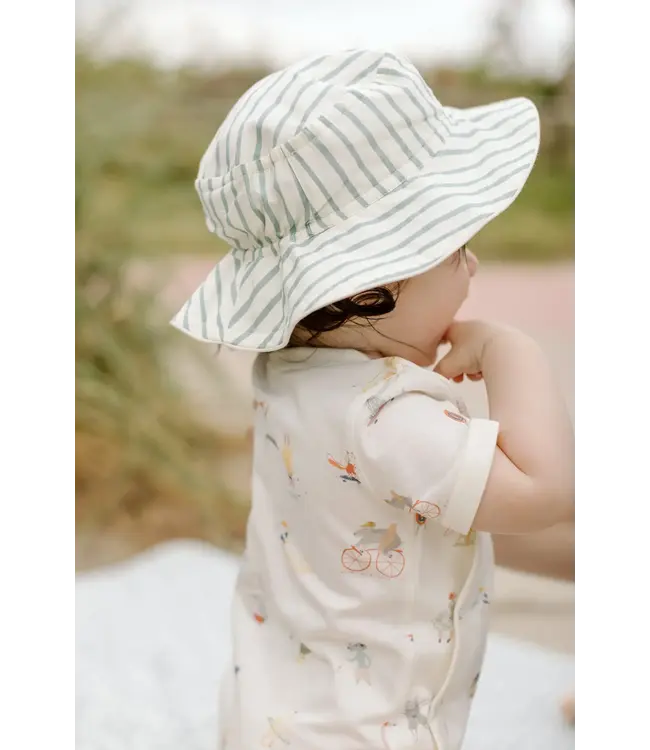 Stripes Away Bucket Hat - 6-12mos.-available in 2 colors