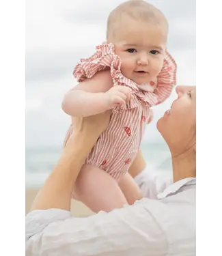 Cotton Seersucker Shell One-Piece