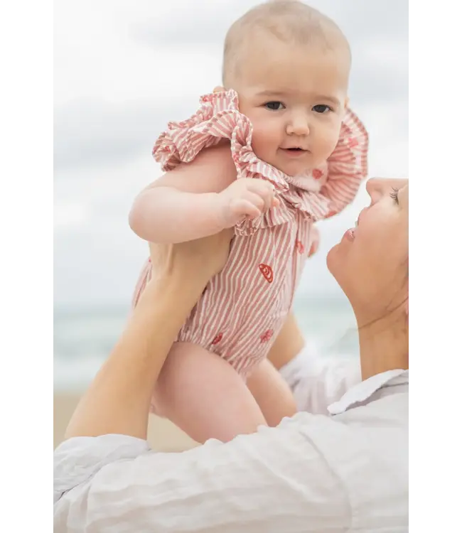 Cotton Seersucker Shell One-Piece