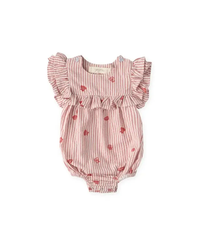 Seersucker One-Piece in Shell Belle