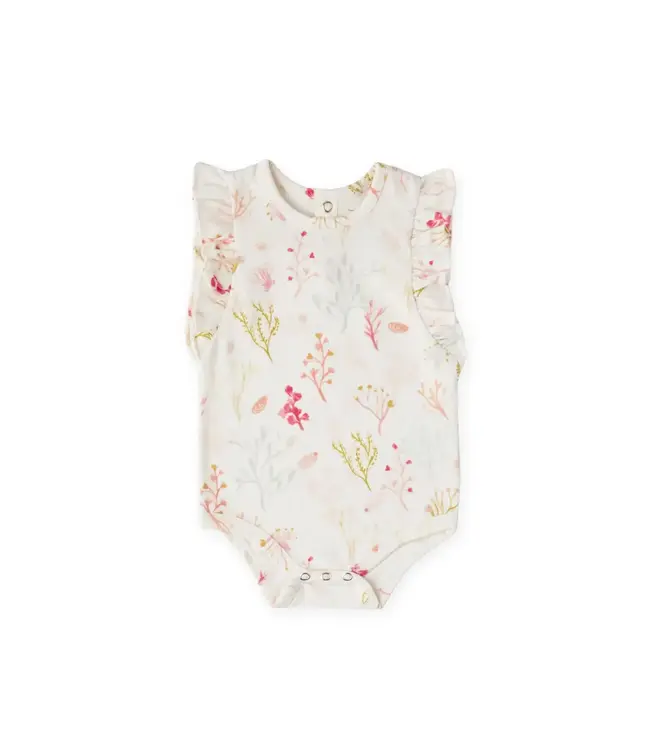 Cotton Flutter One-Piece in Sea Bloom