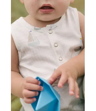 Cotton Sleeveless One-Piece in Set Sail