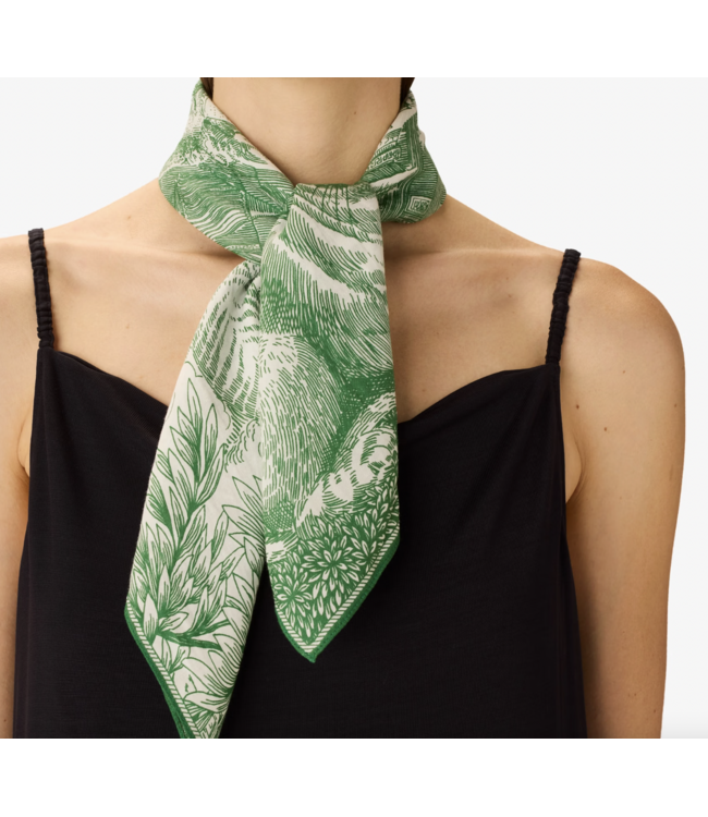 Piranesi Square Silk/Cotton Scarf