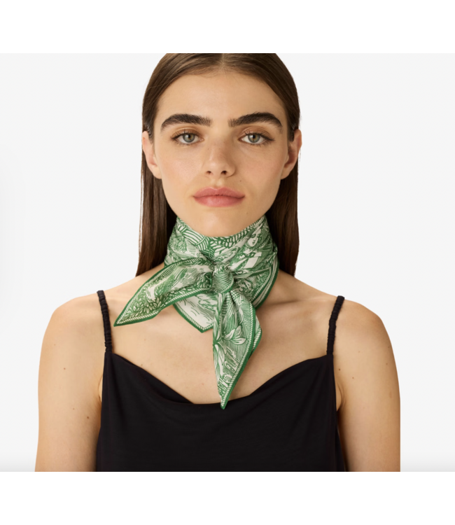 Piranesi Square Silk/Cotton Scarf