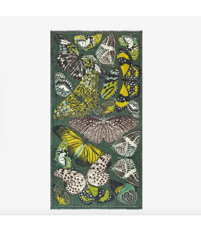 Papillons Linen Scarf-available in 2 colors