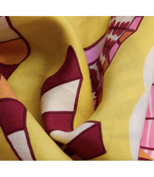 Square Cotton/Silk Cerfs  Scarf-available in 2 colors