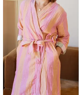 Olive & Loom Muslin Striped Robe-available in 3 colors