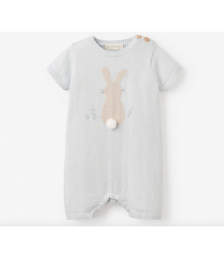 Cotton Knit Bunny Shortall Cotton Knit Bunny Shortall