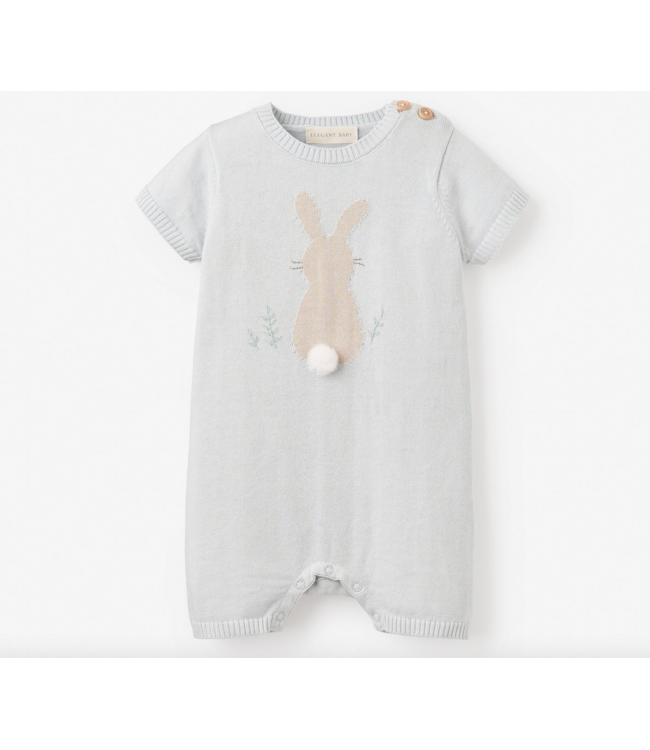 Cotton Knit Bunny Shortall