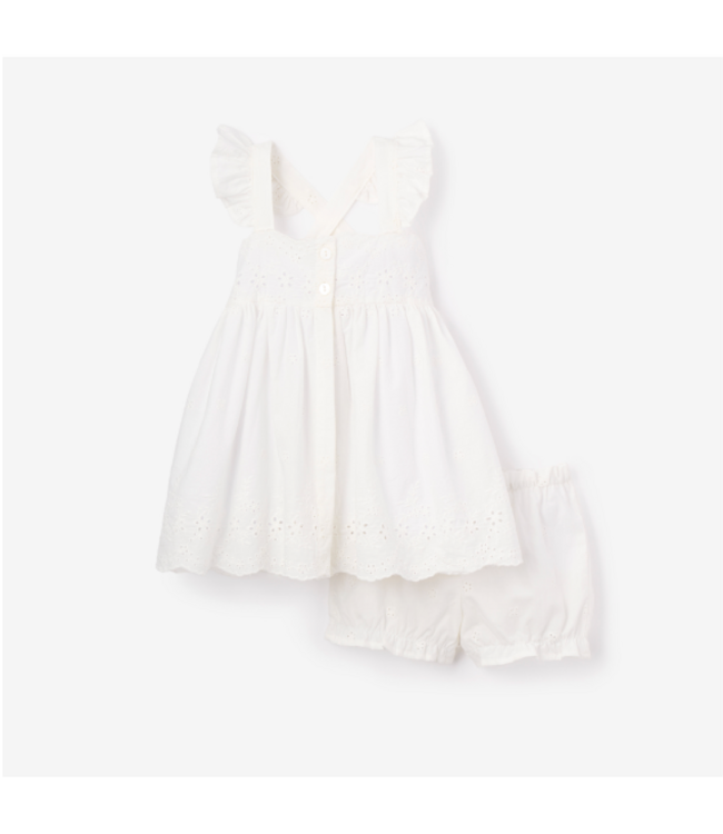 Eyelet Cotton Tank Dress