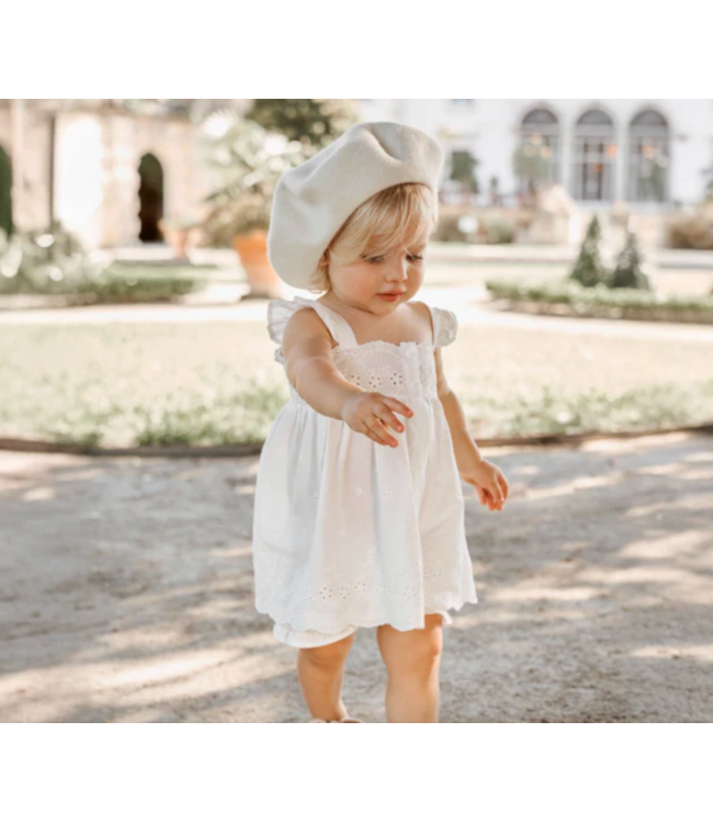 Eyelet Cotton Tank Dress