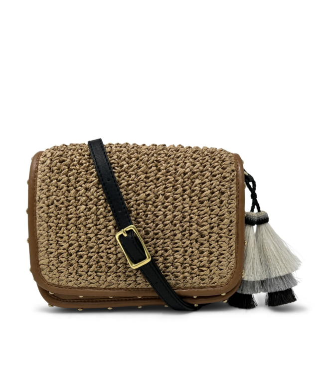 Raffia Crossbody Shoulder Bag