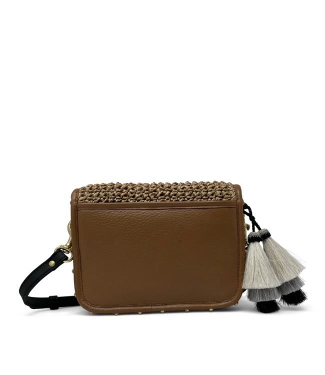 Raffia Crossbody Shoulder Bag