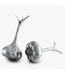 Pewter Garlic Salt and Pepper Shakers
