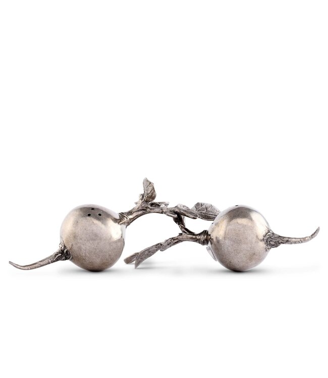 Pewter Radish Salt and Pepper Shakers