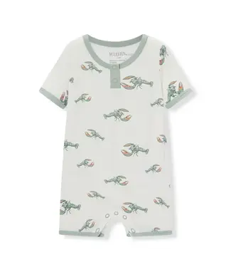 Mint Lobster Luxe Stretch Shortall