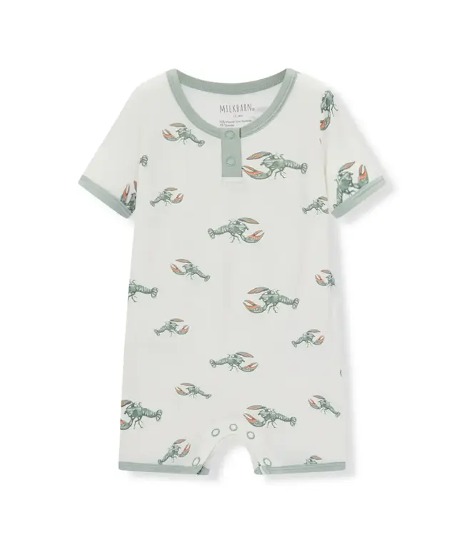 Mint Lobster Luxe Stretch Shortall