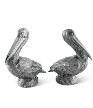 Pewter Pelicans Salt and Pepper Shakers