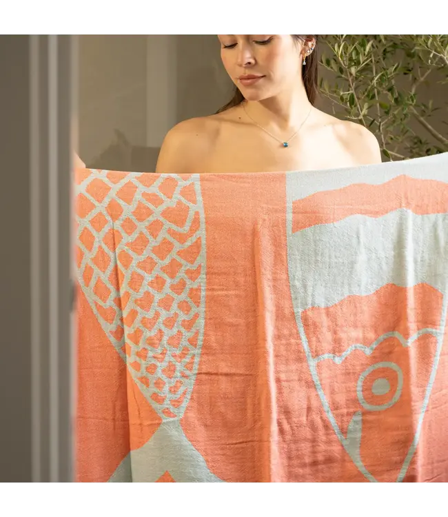 Turkish Cotton Sardine Beach Towel-available in 2 colors