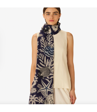 Inoui Editions Neptune Bleu Marine Scarf