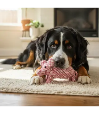Monli Piglet Cotton Rope Toy
