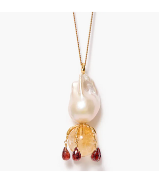 Lark Drip Citrine Necklace