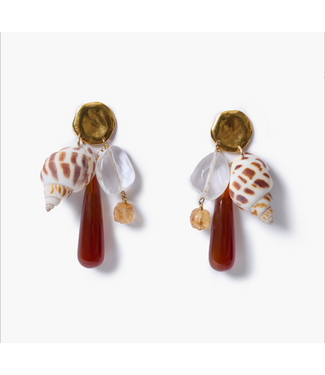Sunset Agate/Citrine Earrings Sunset Agate/Citrine Earrings