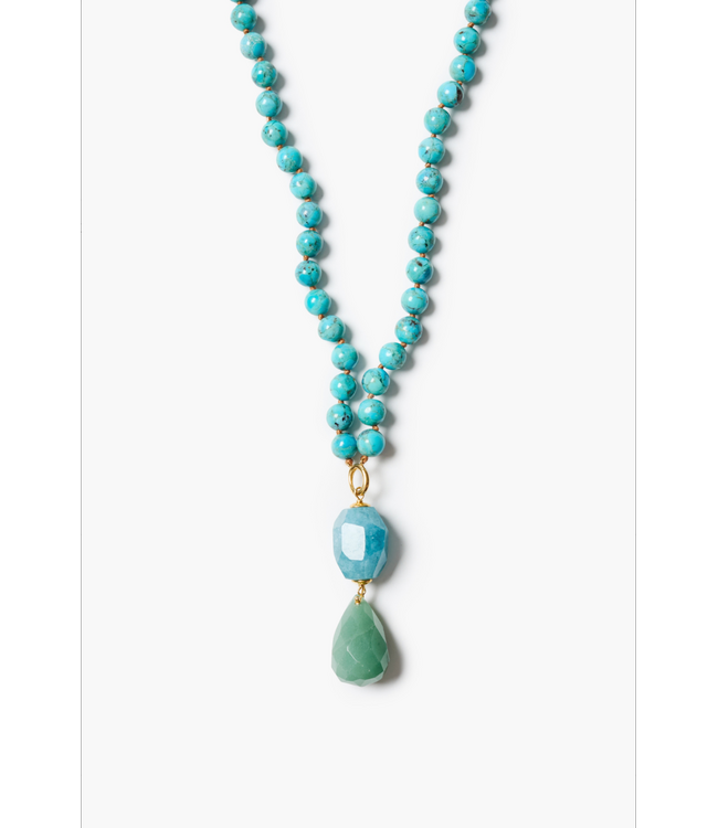 Turquoise Rosary Necklace
