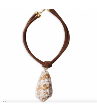Suede Cone Shell Choker Suede Cone Shell Choker