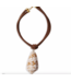 Suede Cone Shell Choker