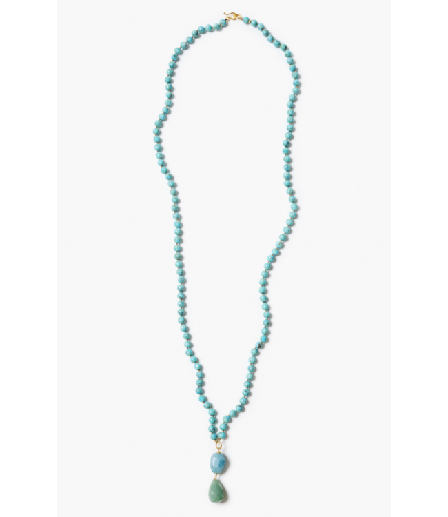 Turquoise Rosary Necklace