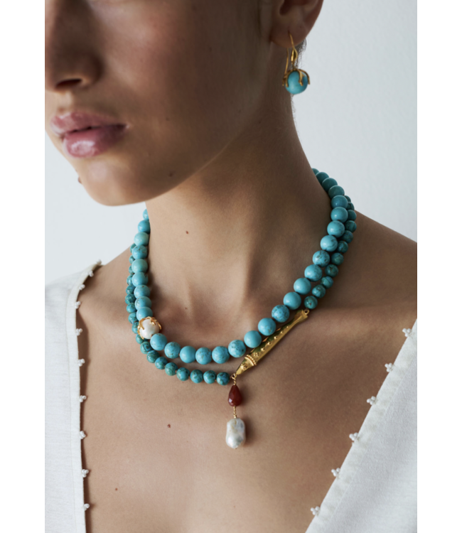 Fish Turquoise Fish Pendant Necklace