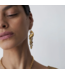 Peacock Chandelier Whiskey Quartz Earrings