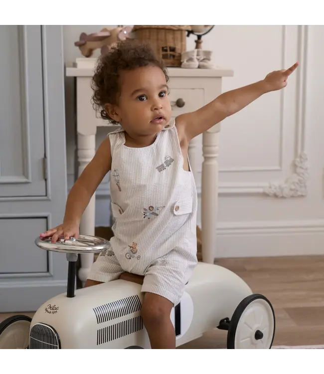 Cotton Seersucker Dreamscape Shortall