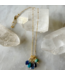 Robindira Unsworth Blue Gemstone Cluster Necklace