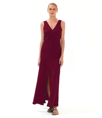 Haris Cotton Maxi Linen Dress-available in ocean air(see image)