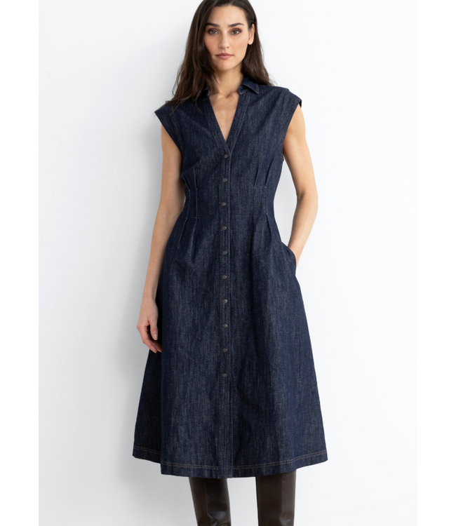Fit & Flare Denim Dress