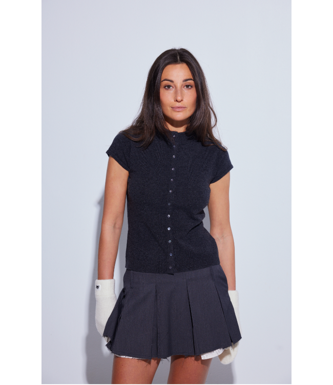 Crush Avoriaz Fitted Button Tee