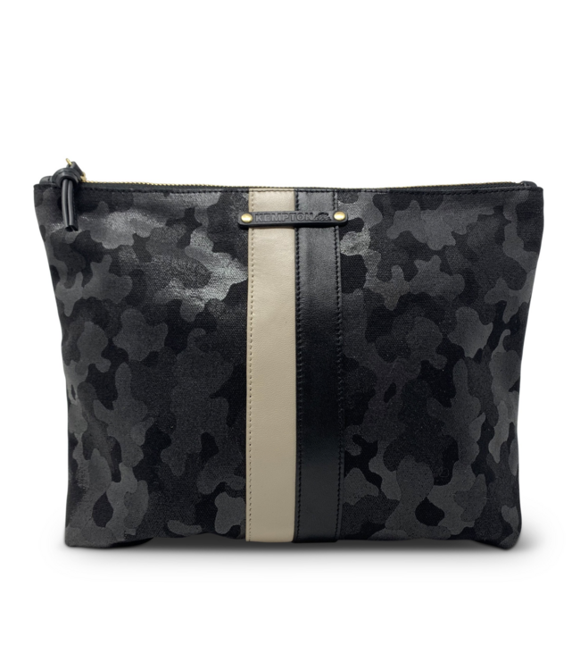 Black Canvas Camo Pouch