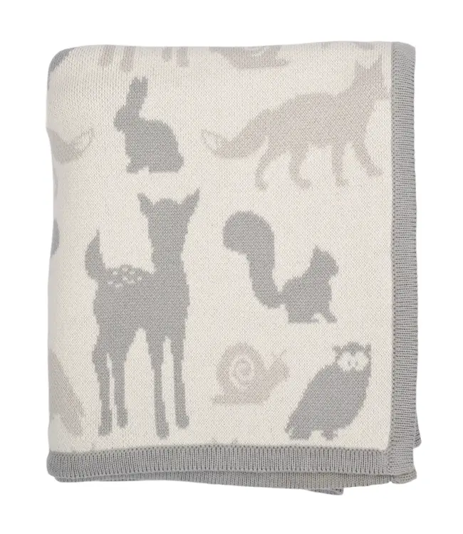 Woodland Animals Baby Blanket