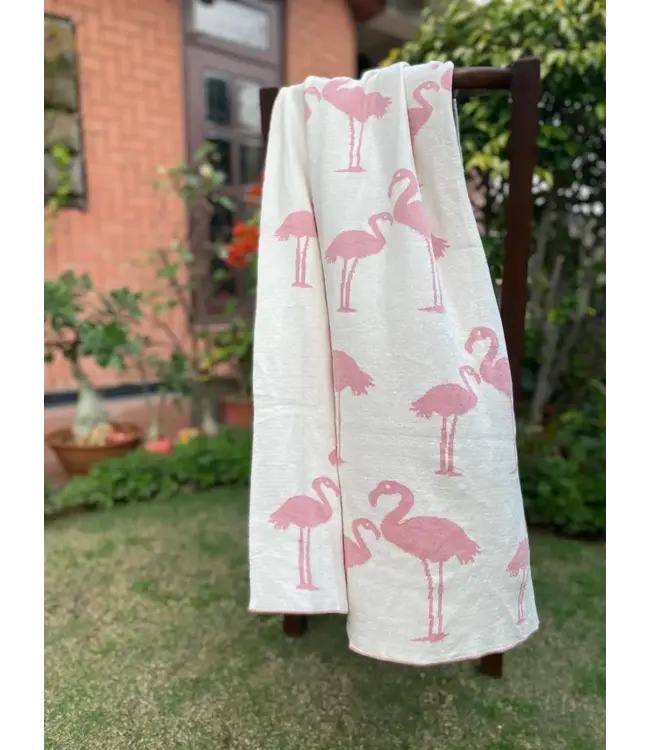 Flamingo Cotton Baby Blanket