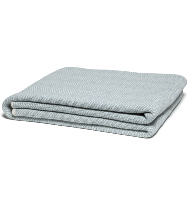 In2Green Herringbone Throw 50" x 60" Rain