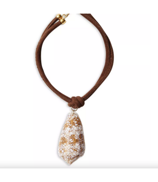 Suede Cone Shell Choker Suede Cone Shell Choker